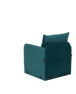 Rozkládací křeslo Saga Single - Petrol Green