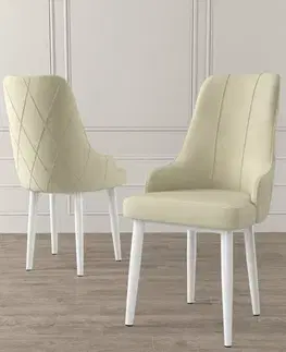 Sada židlí (4 kusy) Trex - Cream, White
