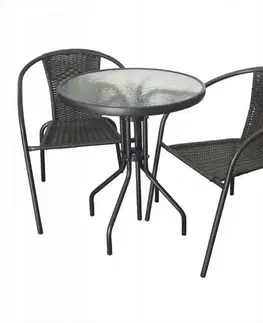 zahradní balkonový bistro set NINA 3dílný