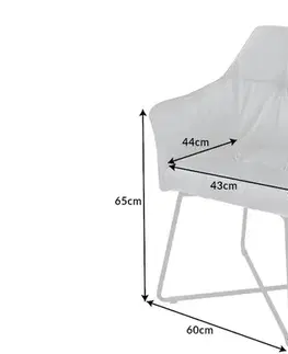 Jídelní křeslo 2 ks LADON Dekorhome