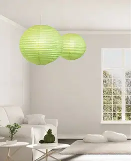 Zelená papírová stínicí koule 50cm Cocoon