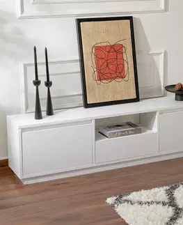 Televizní stolek Vanguard Natural White