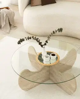 Konferenční stolek Hima Travertine