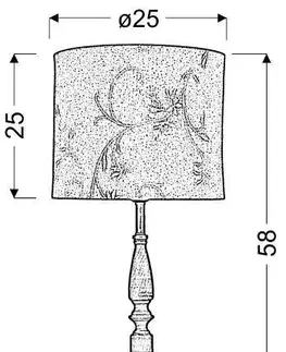 Béžová kancelářská stolní lampa Safari 60W E27