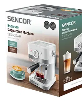 Sencor SES 1720WH espresso kávovar, bílá
