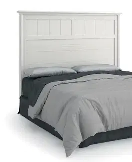 Estila Luxusní elegantní postel Verona s rámem a vysokým čelem z masivního dřeva 144cm