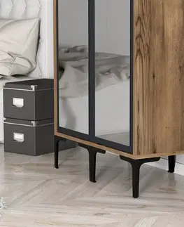Šatní skříň Kumsal RR - Walnut, Anthracite