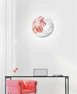 Stropní lampa s pružinou E27 červená