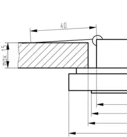 LED stropní svítidlo 1W 230V čtvercové matné sklo SS-29