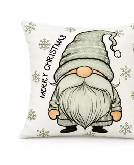 PROHOME - Polštář vánoční 43x43cm Merry Christmas Skřítek