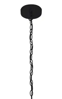 Modrá skleněná závěsná lampa Váza