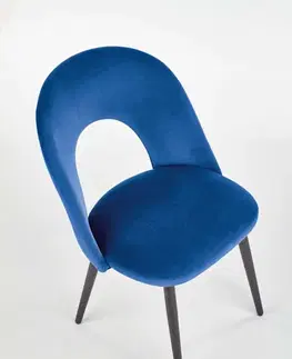 Jídelní židle K384 samet / černá Halmar