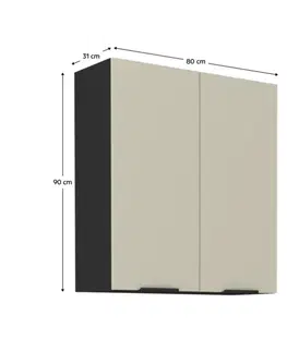 Horní skříňka ARAKA 80 G-90 2F Tempo Kondela