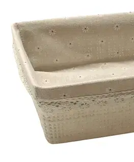 PROHOME - Košík s látkou 35,2x26,2x8,5cm