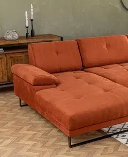 Rohová sedací souprava Mustang Small Left - Orange