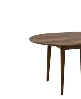 Jídelní set s rozkládacím stolem a židlemi (5 kusů) Vina 0701 - Walnut, Grey