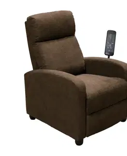 Masážní křeslo DELUXE hnědé