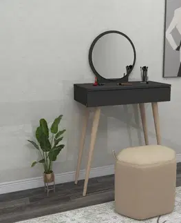 Kosmetický stůl Siena Anthracite