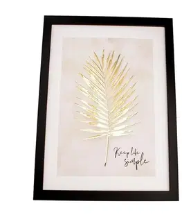 Obraz na plátně Gold leaf, 40 x 50 cm
