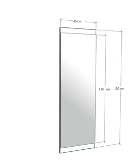 Zrcadlo Boy Ceviz 40 x 120 cm