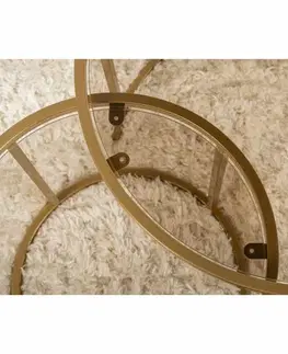 Sada konferenčních stolků Aurum Gold and Bronze 60 cm, 2 ks