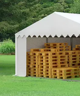 Skladový stan 5x6m bílá PREMIUM