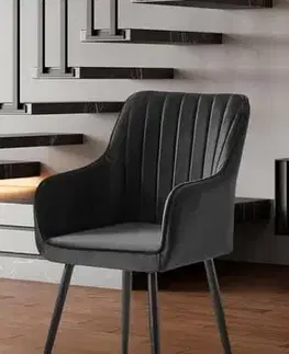 Sada jídelních židlí Nova Anthracite and Black, 2 ks