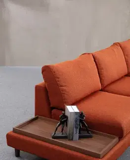 Rohová sedací souprava New Tulip With Pouf - Orange