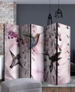 Paraván Flying Hummingbirds (Pink) Dekorhome