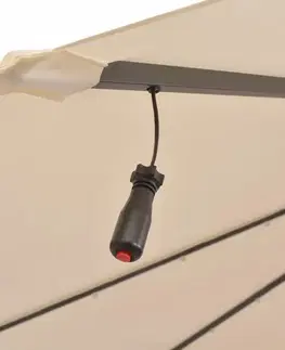 Konzolový slunečník s LED světly Ø 300 cm