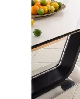 Signal Rozkládací jídelní stůl ARMANI CERAMIC | černý mat 90 x 160 cm Barva: černý mat