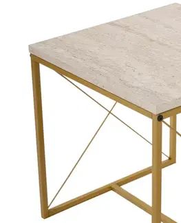 Konferenční stolek Defne Gold Travertine