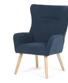 Křeslo ušák BLUE2, modrá