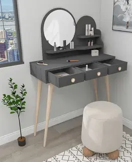 Kosmetický stůl Ruges Anthracite
