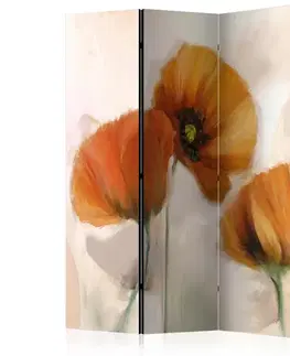 Paraván poppies - vintage Dekorhome