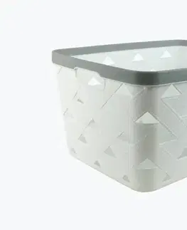 PROHOME - Košík úložný 25,5x19x14cm bílý