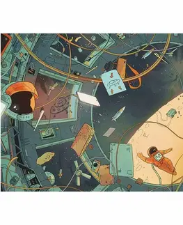 Dino Puzzle Vesmír - Najdi 10 předmětů 47x33cm 300 dílků XL v krabici 27x19x4cm