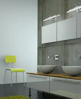 Nástěnná koupelnová lampa chromová LED 7W 6500K nastavitelná Gizel