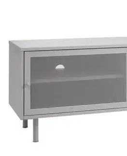 Estila TV stolek Vejle, kovový, greige, 160 cm