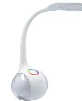 Retlux RTL 202 Stolní LED lampa s ambientním podsvícením bílá, 5 W