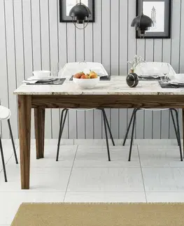 Jídelní stůl Milan Walnut and White