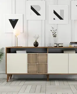 Skříňka Milan 2 Walnut and Cream