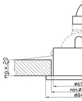 Hermetické stropní svítidlo IP65 chrom SH-04