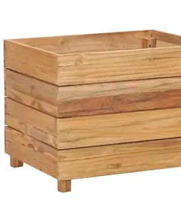 Zahradní truhlík teakové dřevo Dekorhome
