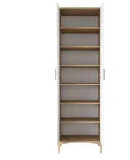 Skříň Jeny Walnut and White