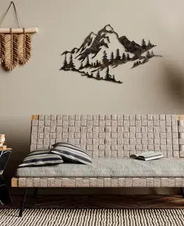 Dekorativní kovový doplněk na zeď Mountain - 1