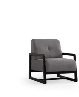 Křeslo ušák Athena Bergere - Light Grey