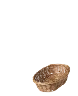 Oválný proutěný košík na chléb 28 × 22 × 8 cm — Flow Wicker - 593681