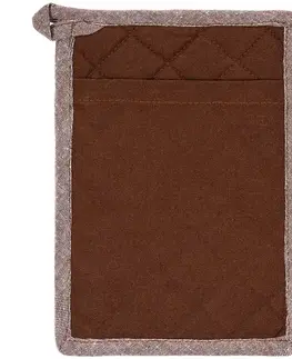 Trade Concept Chňapka a podložka Heda čokoládová, sada 2 ks