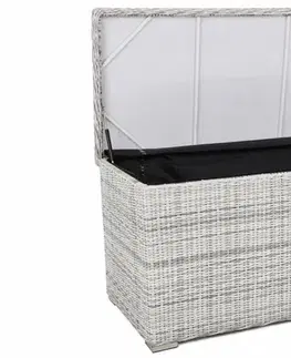 Zahradní úložný box polyratan 1037 l